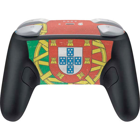 Portugal Flag Distressed Nintendo Switch 2 (2025) Pro Controller Skin